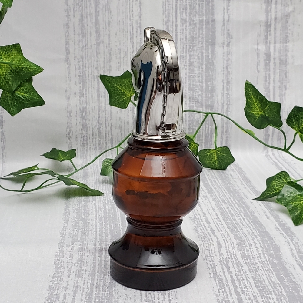 Donated Vtg Chess Piece KNIGHT Bottle | Silver Top - Picture 5 of 8